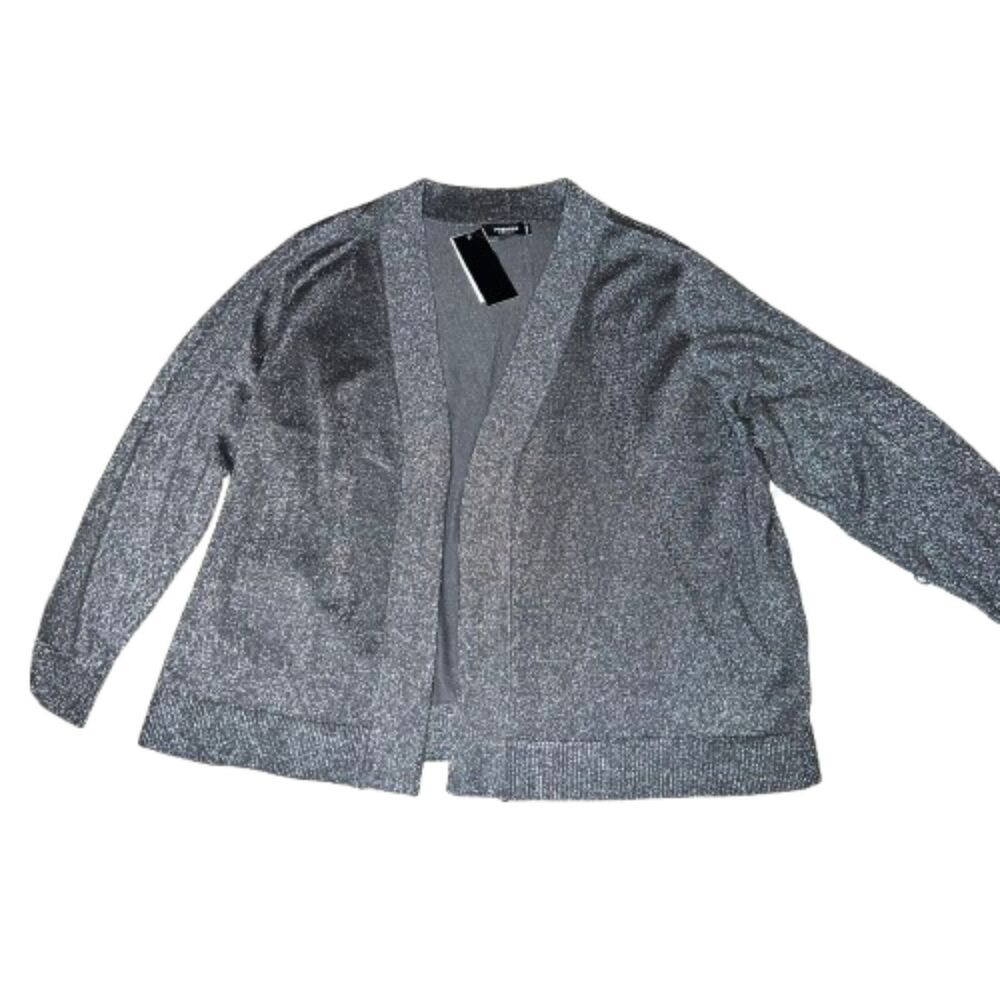 Premise NWT Metallic 3/4 Sleeve Stretchy Cardigan Size 1X -$58
